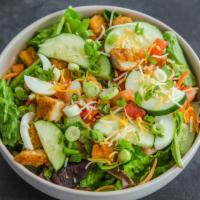 Side Salad · Make your own side salad.
Choose a green, 3 toss-ins and 1 dressing.
(Additional items for e...