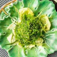 Seaweed Salad · Marinated deep sea seaweed.