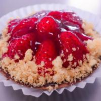 Small Strawberry Pie · Pie topped with real strawberries.