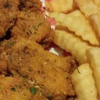 Party Wings (10 Pieces) · Seasoned and cooked to a golden brown with your choice of flavors regular, lemon pepper, BBQ...