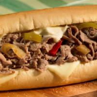 *Philly Cheesesteak Sub · Thinly sliced beef steak and veggies with provolone cheese. Awesome! Our special seasoning w...