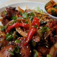 *Gourmet Chicken Bulgogi Rice · Gourmet Stir-fry chicken & veggies with white rice.