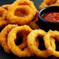 Fried Breaded Onion Rings · Fried battered onion rings. Small (8oz), Large(16oz).
Crispy, crunchy with a beautiful golde...