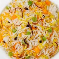 Fb'S Vegetable Biryani · Exotic basmati rice with aromatic biryani spices, herbs, and fresh veggies.