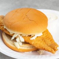 Fish Sandwich | Only · Flounder or Perch w/ Slaw & Tartar