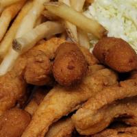 Perch Dinner · Comes w/ Hushpuppies