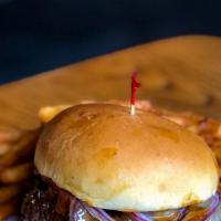 Killa B'S Burger · A 7oz burger patty with applewood smoked bacon, banana peppers, red onion, pepper jack chees...