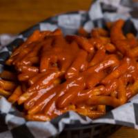 Poor Man'S Wings · Crispy Fries tossed in your choice of sauce or rub. Perfect for a bite on a budget!Disclaime...