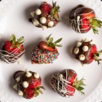 Sprinkle Berries · Your choice of white or dark chocolate with colorful sprinkles.