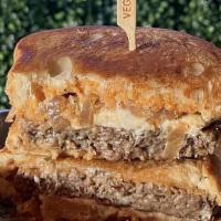 Patty Melt · 4oz hand pattied impossible burger, caramelized onions, texas toast (on sunday comes with si...