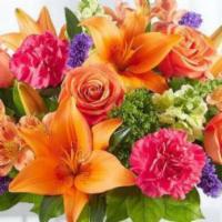 The Vibrant Floral Medley™- #176433 · #176433  Local artisan. Putting a bright start in somebody’s day starts with a beautiful gif...