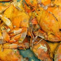 Medium Steamed Crabs · Dozen of crabs steamed