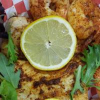 Grilled, 1 Fish & 6 Shrimp Combo · 6 grilled jumbo shrimp with your choice of 1 fish. Trout, Mahi Mahi, Red Snapper, Tilapia or...