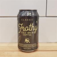 Cold Brew Can · Frothy Monkey Cold Brew 12 oz Can - It is natural, sugar-free, low calorie, and plant-based,...