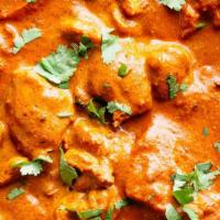 Chicken Tikka Masala · Tender boneless pieces of chicken broiled in the tandoor, then cooked in rich tomato, onion,...