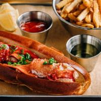 Lobster Roll · Tail and claw meat from a whole (1.25 pounds to 1.5 pounds) fresh maine lobster, New England...