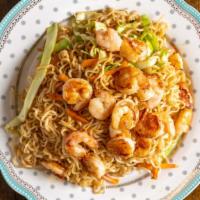 Shrimp Soba · Served with cabbage and carrots and include 1 (4 oz) cup white sauce.