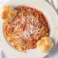 Spaghetti With Marinara · Choice of pasta served with our home made marinara sauce.