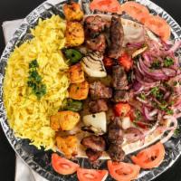 Mixed Grill Plate · Served with choice of two sides.