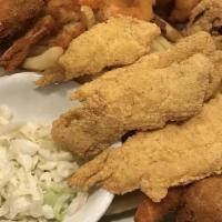 Don'S Seafood Platter · Stuffed crab, fried shrimp, stuffed shrimp, fried catfish, fried oysters, and shrimp étouffé...