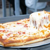 Hawthorne’S Sicilian · Square, thick crust with pizza sauce and Mozzarella cheese.