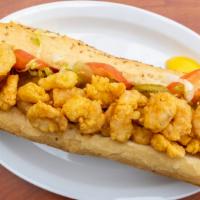 Shrimp Po-Boy · Fried shrimp and your choice of toppings on 11