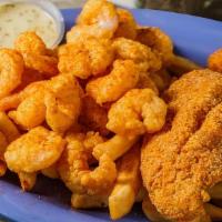 Gulf Shrimp & Fish Plate · MOST POPULAR.  LOUISIANA GULF SHRIMP AND MISSISSIPPI CATFISH SERVED WITH FRENCH FRIES AND CO...