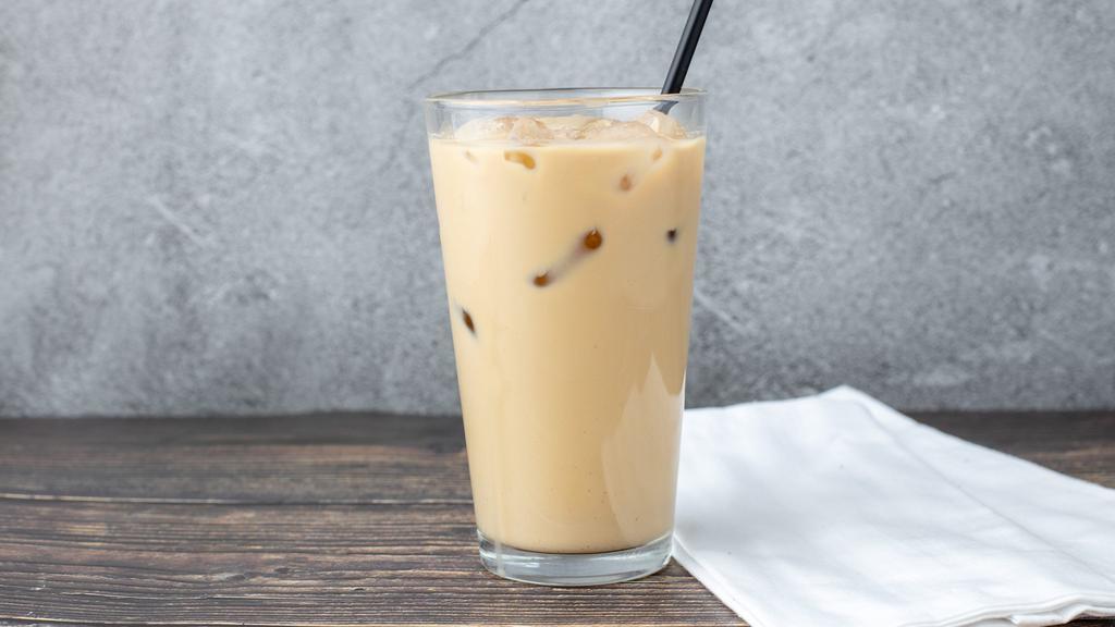 Iced Coffee · Espresso over ice with your choice of milk and flavors.