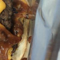 Wards Chili Cheeseburger · 100% ground beef seasoned to perfection accompanied by mayo light lettuce chili cheese diced...