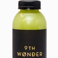 9Th Wonder Juice · *phytonutrient packed & straight veg* kale, spinach, cucumber, parsley, celery, lemon, ginger.