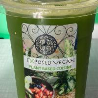 Vegan Vibe Juice · Spinach, kale, green apples, cucumber, celery & ginger.