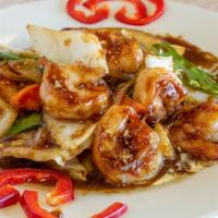 Shrimp With Chinese Vegetables · Shrimp with Chinese vegetables and delicious sauce.