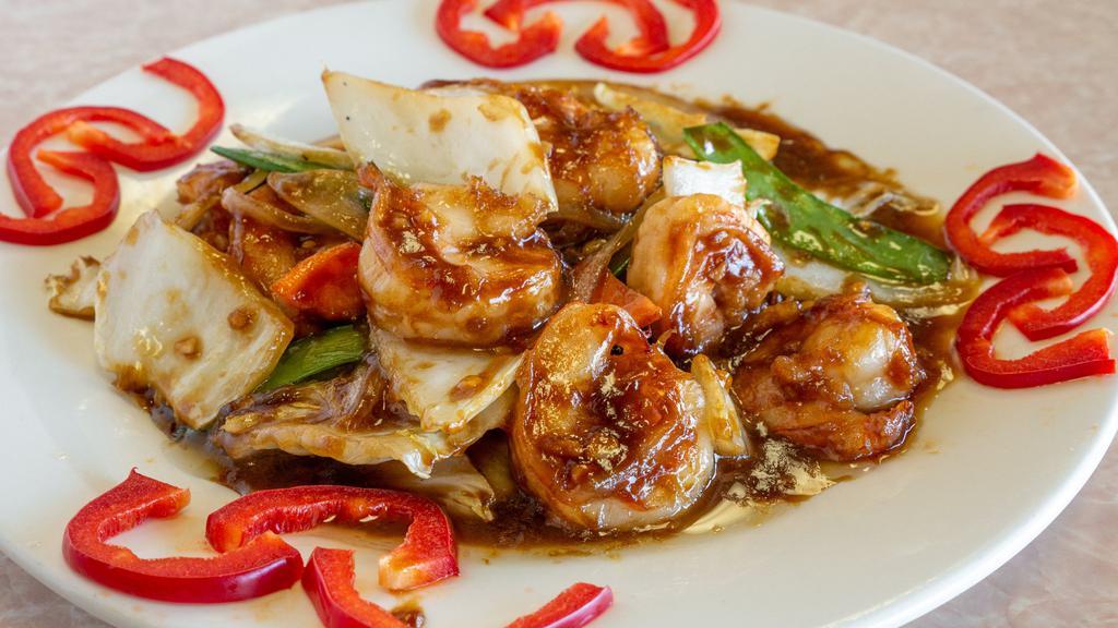 Shrimp With Chinese Vegetables · Shrimp with Chinese vegetables and delicious sauce.