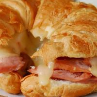 Ham & Cheese Croissant · Toasted ham & cheese croissant