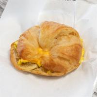 Croissant Sandwich · Egg and cheese croissant sandwich. It is yummy and our best pick for easy and delicious brea...
