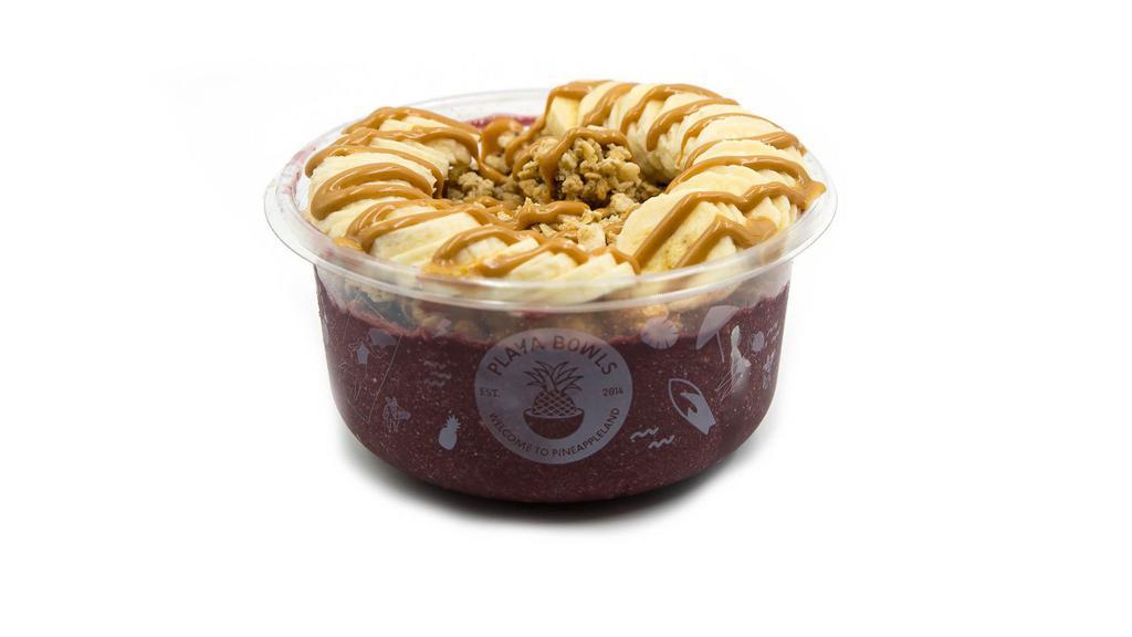 Power- Acai Bowl* · Pure acai with chocolate protein. Topped with granola, banana, and peanut butter. Acai bowl blended with pure acai.