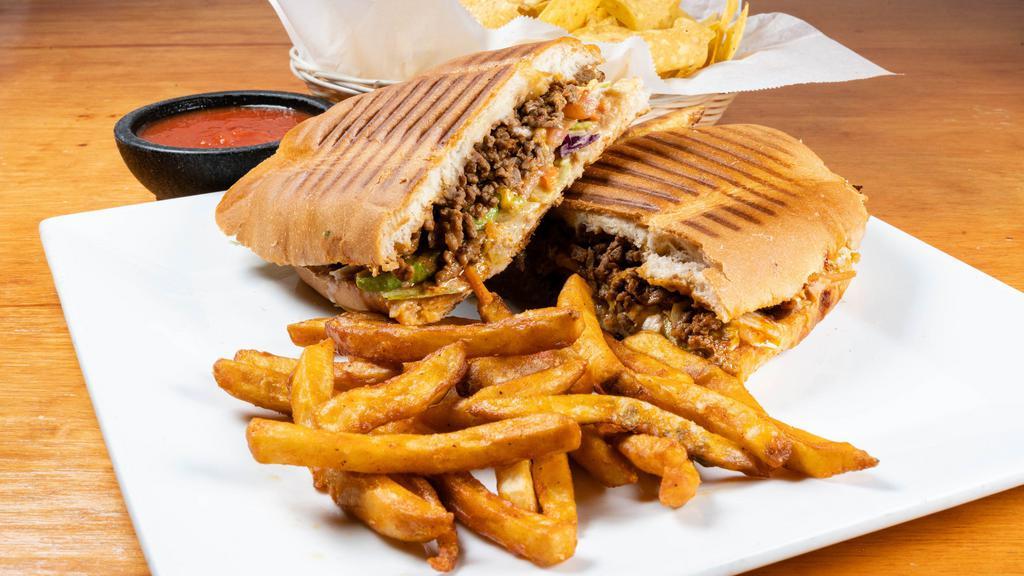 Mexican Tortas · Telera (Mexican bun) filled with beans, sour cream, lettuce, tomatoes, avocado, chipotle dressing, and swiss cheese, your choice of meat. Carne azada, grilled chicken, al pastor, carnitas, chorizo, or huevos con chorizo.