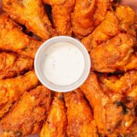 15  Wings · Delicious juicy prime seasoned wings. served with your choice of sauces and dips. teriyaki, ...