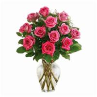 Pink Roses With Love · Surprise your love one with a dozen pink roses