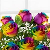 Rainbow Roses · Surprise someone with the beautiful rainbow roses to brighten their day
