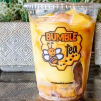Bumble Sundae · Three scoops of ice cream with three toppings.