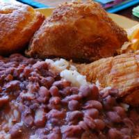 Red Beans & Rice With Fried Chicken · 