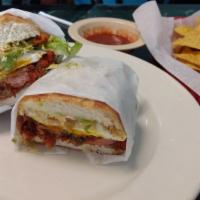 Tortas · Mexican-style sandwich with your choice of meat stuffed with mayo, lettuce, tomato, onion, j...