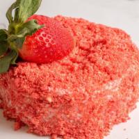 Strawberry Crunch · This sinfully delicious AJ's strawberry crunch cheesecake is our playful tribute to an old c...