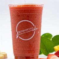 Yeah With The Yeah · Apple juice, strawberry, mango, pineapple, raspberry, agave, wild crafted sea moss.