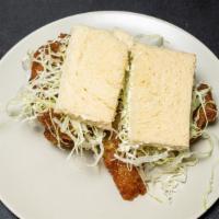 Katsu Sando · Fried Pork Cutlet, Tonkatsu Sauce, Milkbread, Sweet Mayo