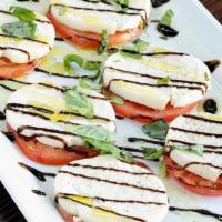 Caprese · Vegetarian's favorite. Fresh Mozzarella, tomatoes, and basil. Drizzled with olive oil and ou...