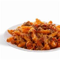 Chili Cheese Fries · Seasoned fries topped with our house-made beef chili and cheddar cheese.