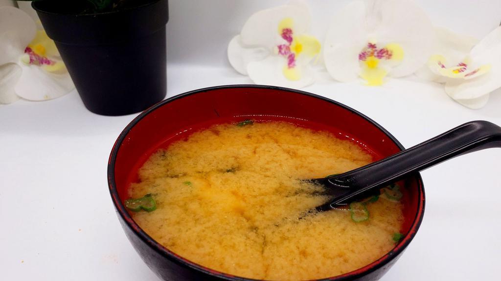 Miso Soup · Soy bean soup.
