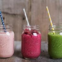 Fresh Fruit Smoothies · For an energy boost. Fresh daily fruits.